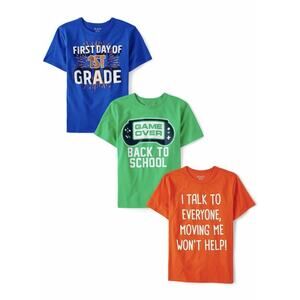 The Childrens Place 3 Pack T Shirt Short Sleeve Gamer Tees Boys XL New